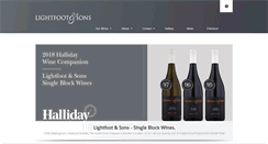 Desktop Screenshot of lightfootwines.com