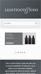 Mobile Screenshot of lightfootwines.com